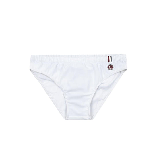 Colmar Men's Solid Slip Swimsuit White