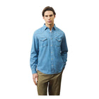 Camicia Uomo Roy Roger'S Martin Western Denim Chiaro RRU400CG343162 SKY STONE ROY ROGER'S
