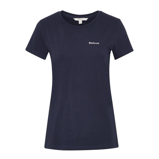 T-shirt Donna Barbour Logo Saltford Blu Navy