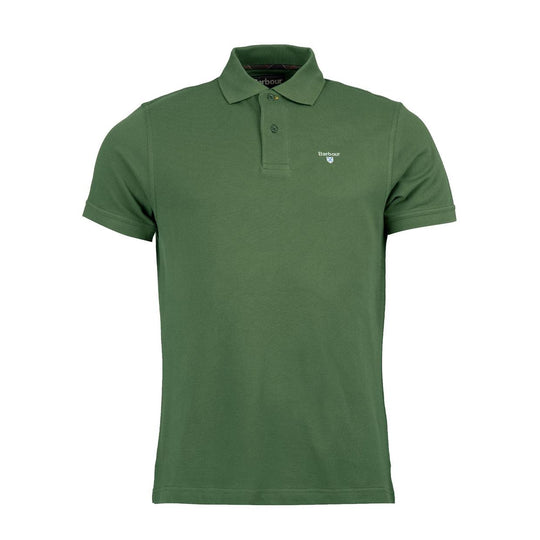 Men's Polo Barbour Olive Green