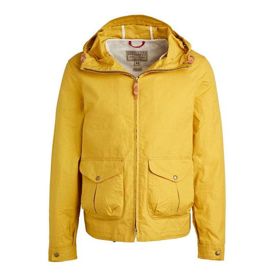 Manifattura Ceccarelli Hooded Blazer Coat Yellow Jacket