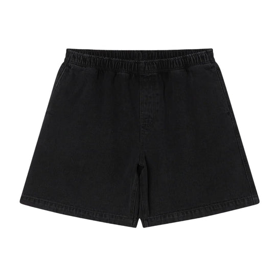 Bermuda Uomo Obey Easy Denim Short Nero Lavato