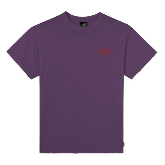 T-shirt Uomo Propaganda Ricamo Logo Viola