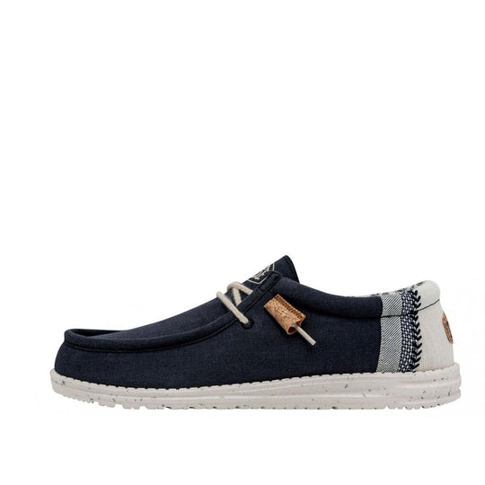 Herrenschuhe Hey Dude Wally Break Stitch Blau Navy