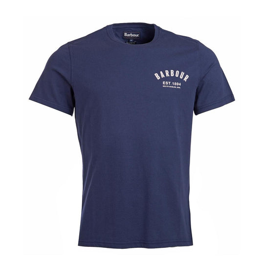 T-shirt Uomo Barbour Preppy Blu Navy