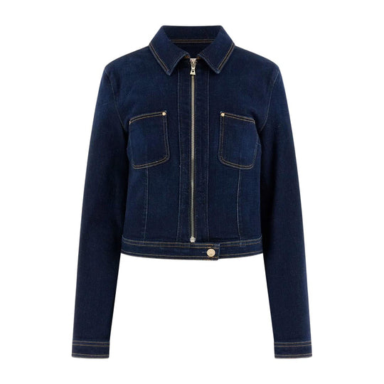 Giubbino Donna Guess Amedie Jacket Denim Scuro