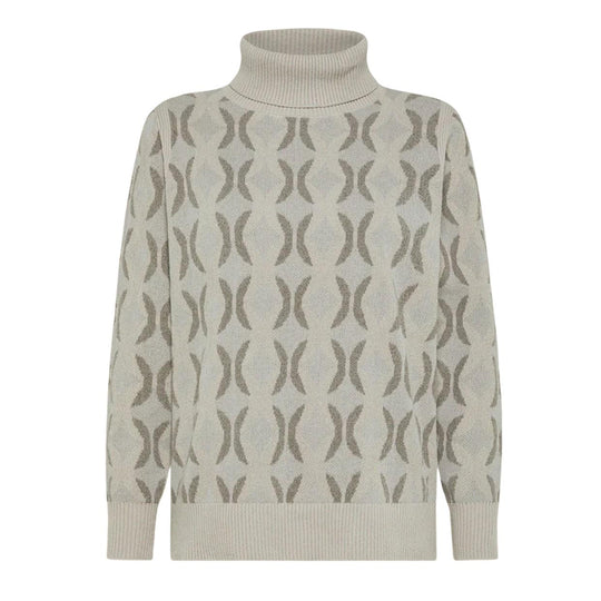 velvet chain turtleneck women's knit