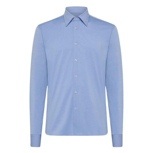 Camicia Uomo RRD Oxford Jacquard Shirt Azzurro (V11)