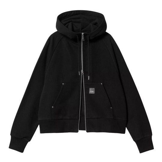 Felpa Donna Carhartt W' Hooded Eldon Nero