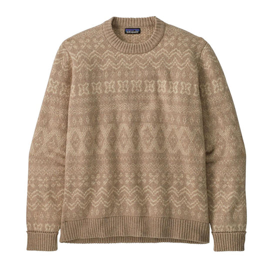 Men's Patagonia Recycled Wool Sweater Beige