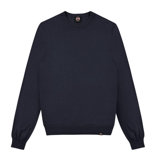 Colmar Men's Navy Blue Washed Crew Neck Sweater