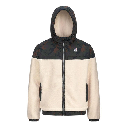 Unisex K-Way Pile Ecru / Camouflage