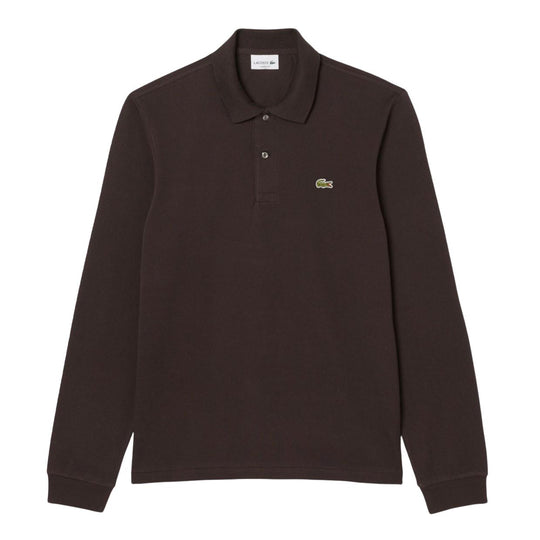 Polo Lacoste Classic Fit Maniche Lunghe Marrone (SKB)