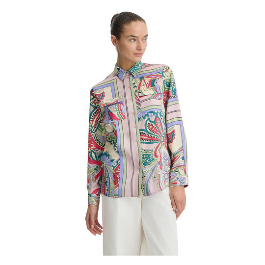 Damenhemd Liu-Jo bedruckter Satin mehrfarbig
