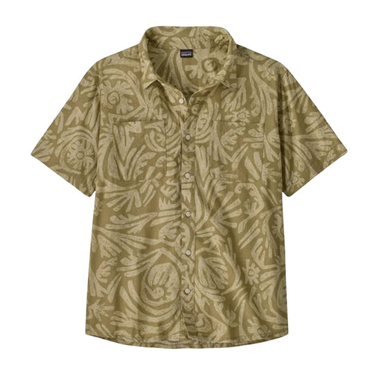 Camicia Uomo Patagonia Back Step Shirt Beige/Verde