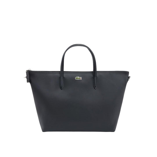 Women's Lacoste Medium Shopping Bag with Black Shoulder Strap