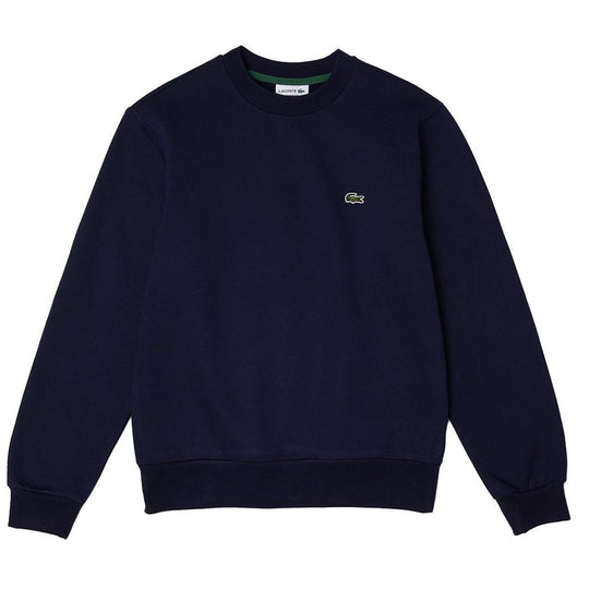 Men's Lacoste Organic Cotton Crewneck Sweatshirt Navy Blue