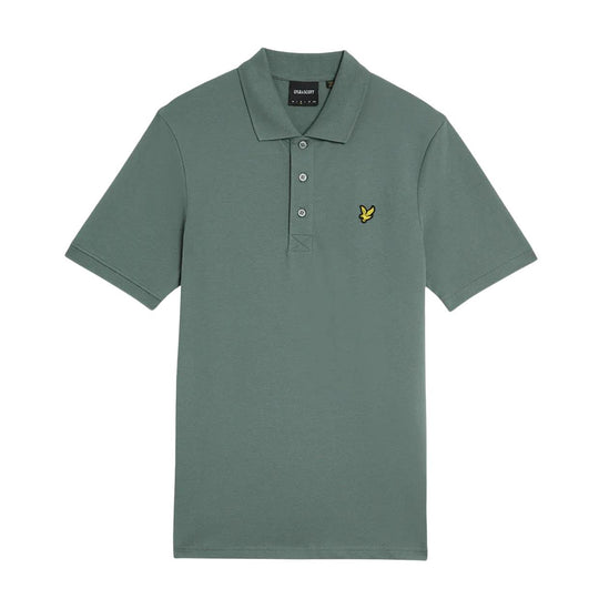 Herren Polo Lyle & Scott Logo Salbeigrün