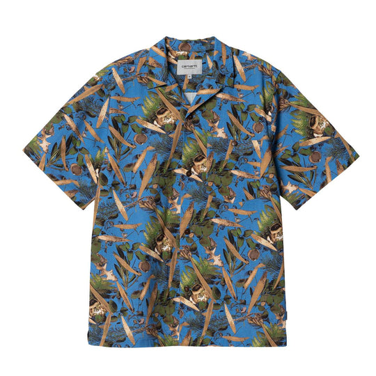 Hemd Carhartt WIP S/S Lumen Blau Mehrfarbig