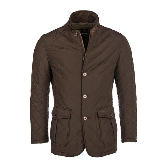 Giubbino Uomo Barbour Trapuntato Lutz Verde Oliva