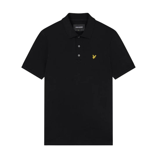 Herren Polo Lyle & Scott Logo Schwarz