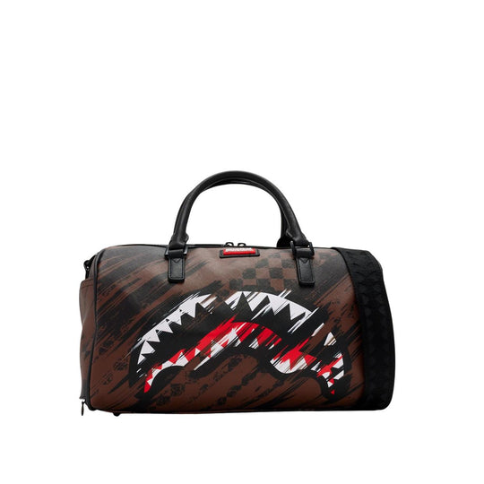 Unisex Sprayground Smeared Grunge Mini Duffle Bag Brown/Multicolor