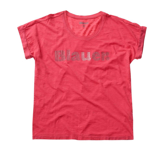 T-shirt Donna Blauer Glitter Magenta