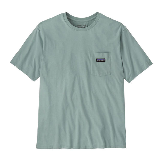 T-shirt Uomo Patagonia Daily Pocket Celeste