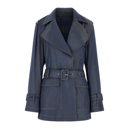 Caban Donna Guess Regine Trench Denim Scuro