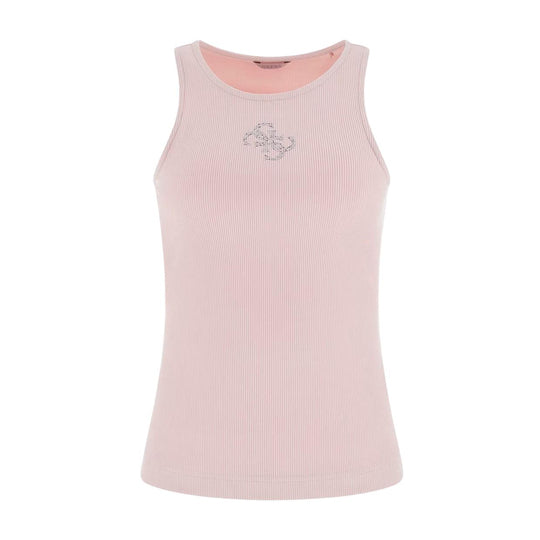Damen-Top Guess Logo 4G Rosa