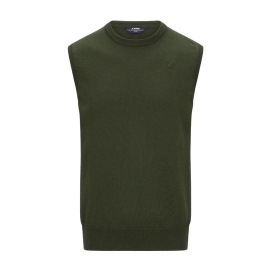 Men's K-Way Jeano Cotton Vest Dark Green