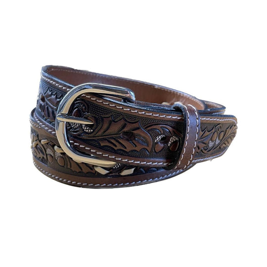Cintura Unisex El Charro Stampa A Fuoco Ghiande Marrone Multicolor