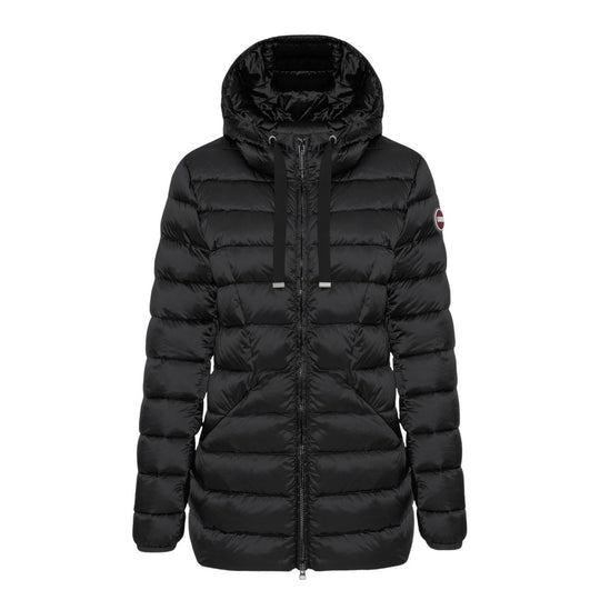 Piumino Donna Colmar Sciancrato Cappuccio Nero