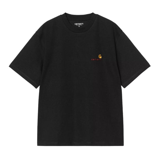 T-Shirt Donna Carhartt Wip W' S/S American Script Nero