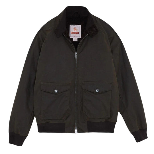 Herrenjacke Baracuta G9 gewachst Tasche dunkelgrün