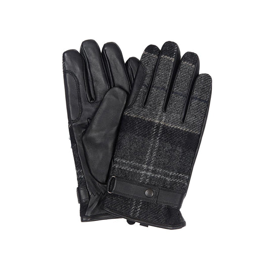Guanti Uomo Barbour Newbrough Tartan Nero