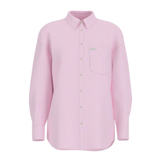Women's Guess Pink Striped Shirt