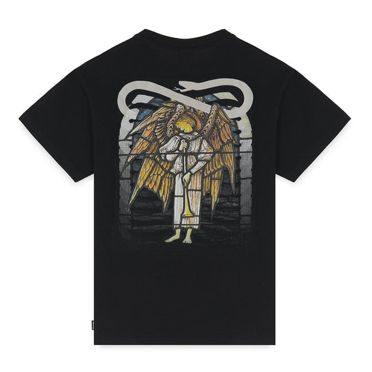 T-Shirt Herren Propaganda Rippen Lucifer Schwarz