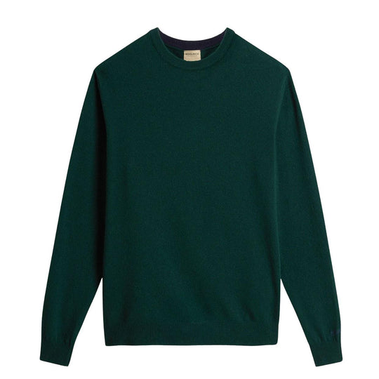 Maglia Uomo Woolrich Garment Dyed Crewneck Verde