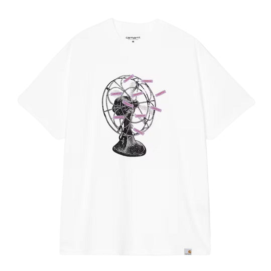 Herren-T-Shirt Carhartt Wip S/S Fan Weiß