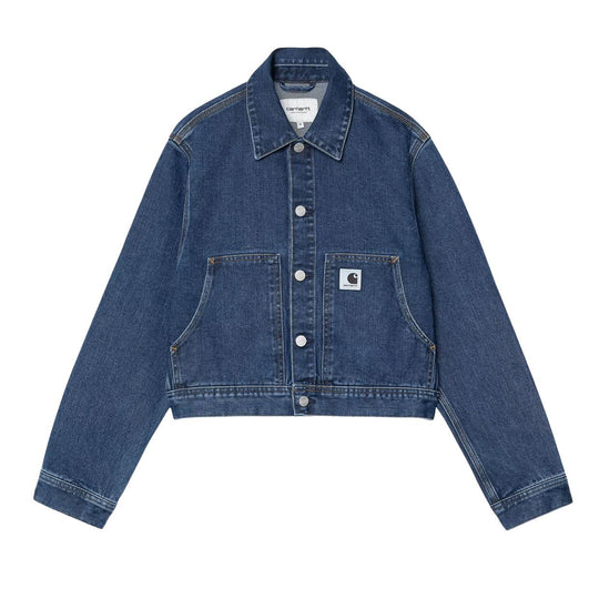Giubbino Donna Carhartt WIP W' Arca Blu (stone bleached)