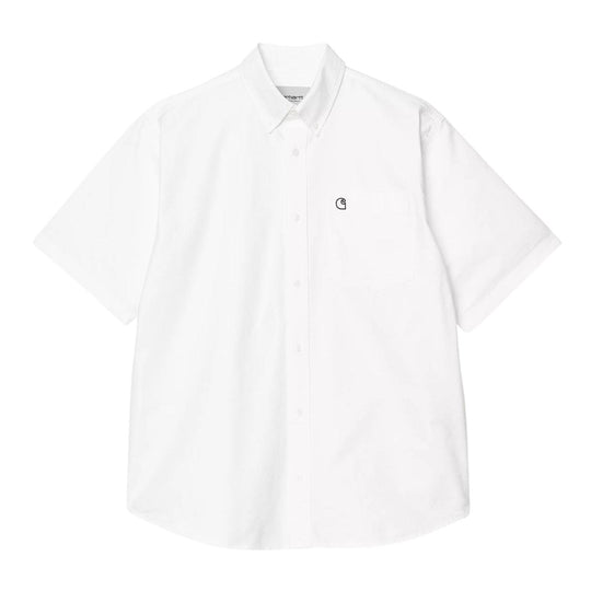 Herrenhemd Carhartt WIP S/S Braxton Weiß