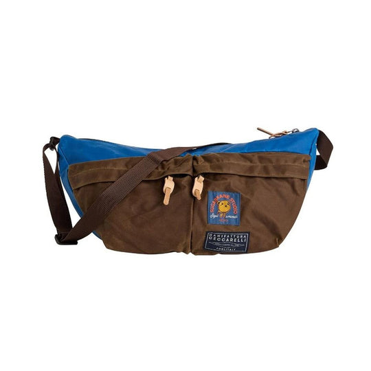 Borsa Unisex Manifattura Ceccarelli Utility Bag Azzurro/Marrone