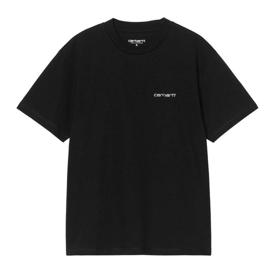 T-Shirt Donna Carhartt Wip W' S/S Embroidery Nero/Bianco
