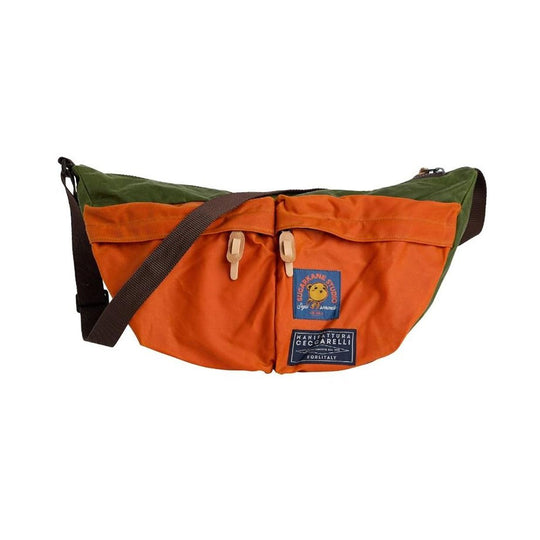 Borsa Unisex Manifattura Ceccarelli Utility Bag Verde/Arancione