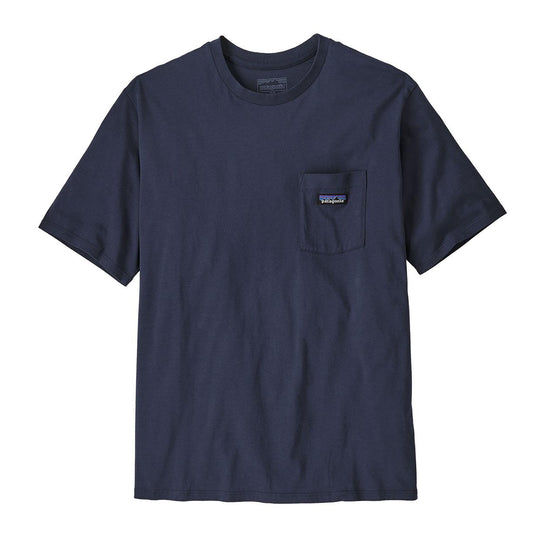 Men's Patagonia Daily Pocket T-shirt Navy Blue