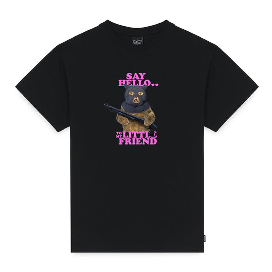 T-shirt Herren Propaganda Hello Schwarz