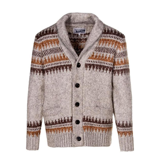 Yak-Mischung Motiv Cardigan