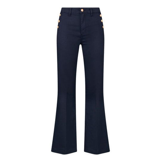 Women's Liu-Jo Flare Button Blue Pants