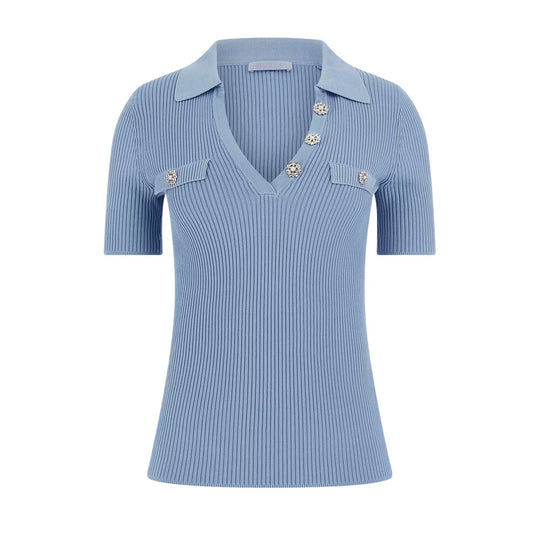 Damen Polo Guess Costine Celeste